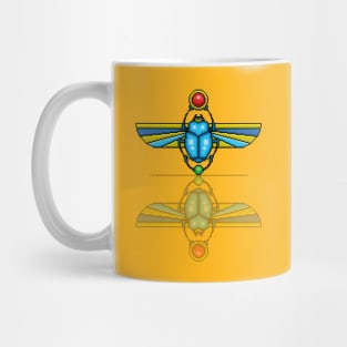 Egyptian Scarab Beetle pixel art Mug